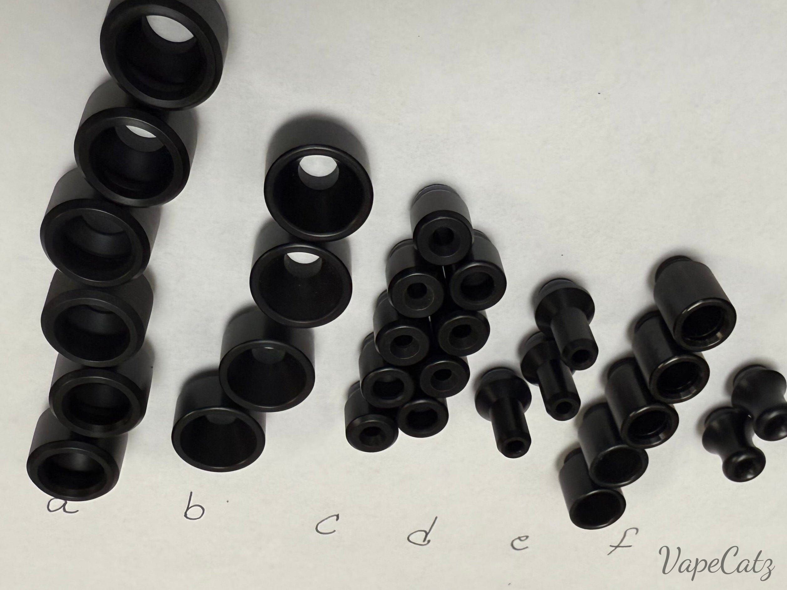510 Black Short Drip Tip - so many options! S1 Vape Accessories 510 Replacement Tips