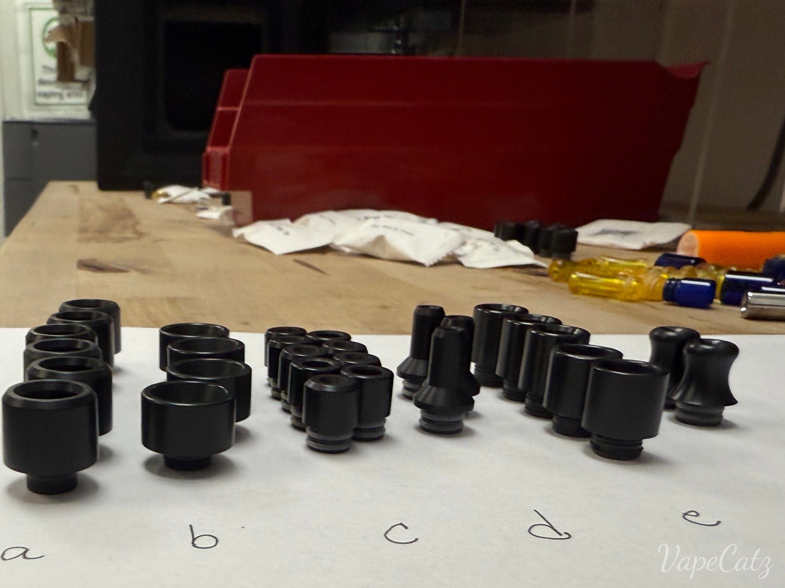 510 Black Short Drip Tip - so many options! S1 Vape Accessories 510 Replacement Tips