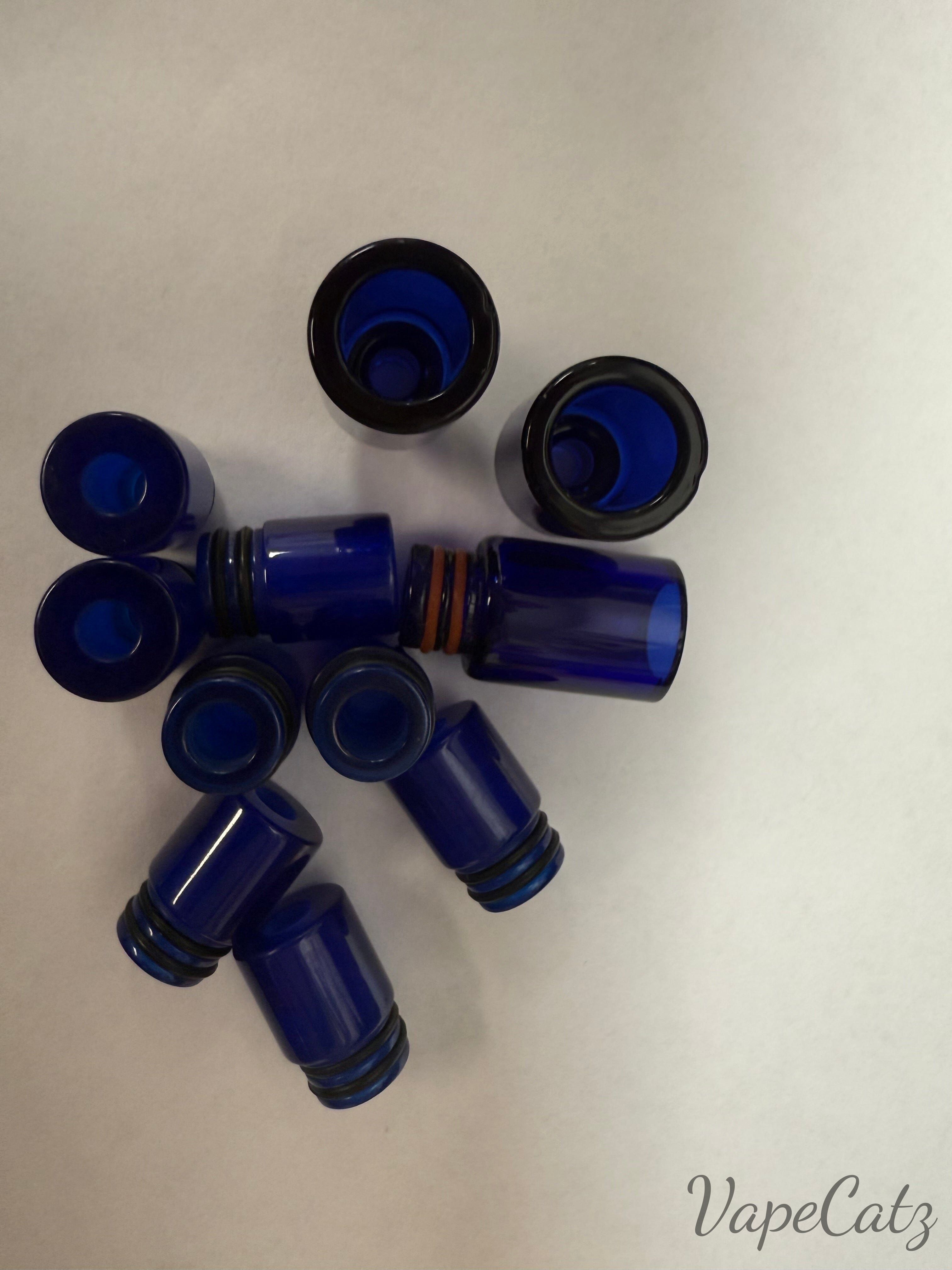 510 Bright Blue Short Drip Tip - so many options! T13 Vape Accessories 510 Replacement Tips