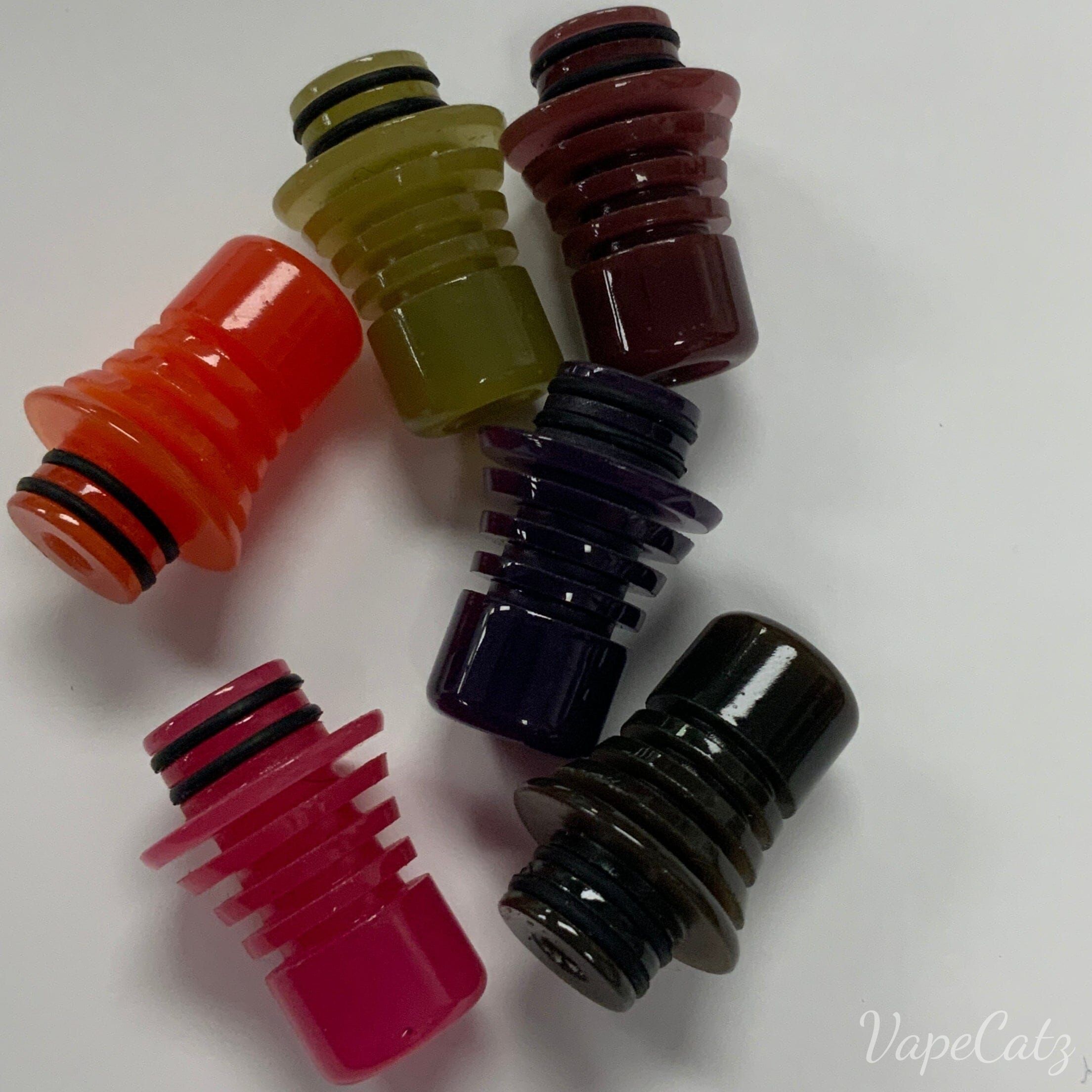 510 Color changing w grooves Drip or Mouthpiece T18 Vape Accessories 510 Replacement Tips