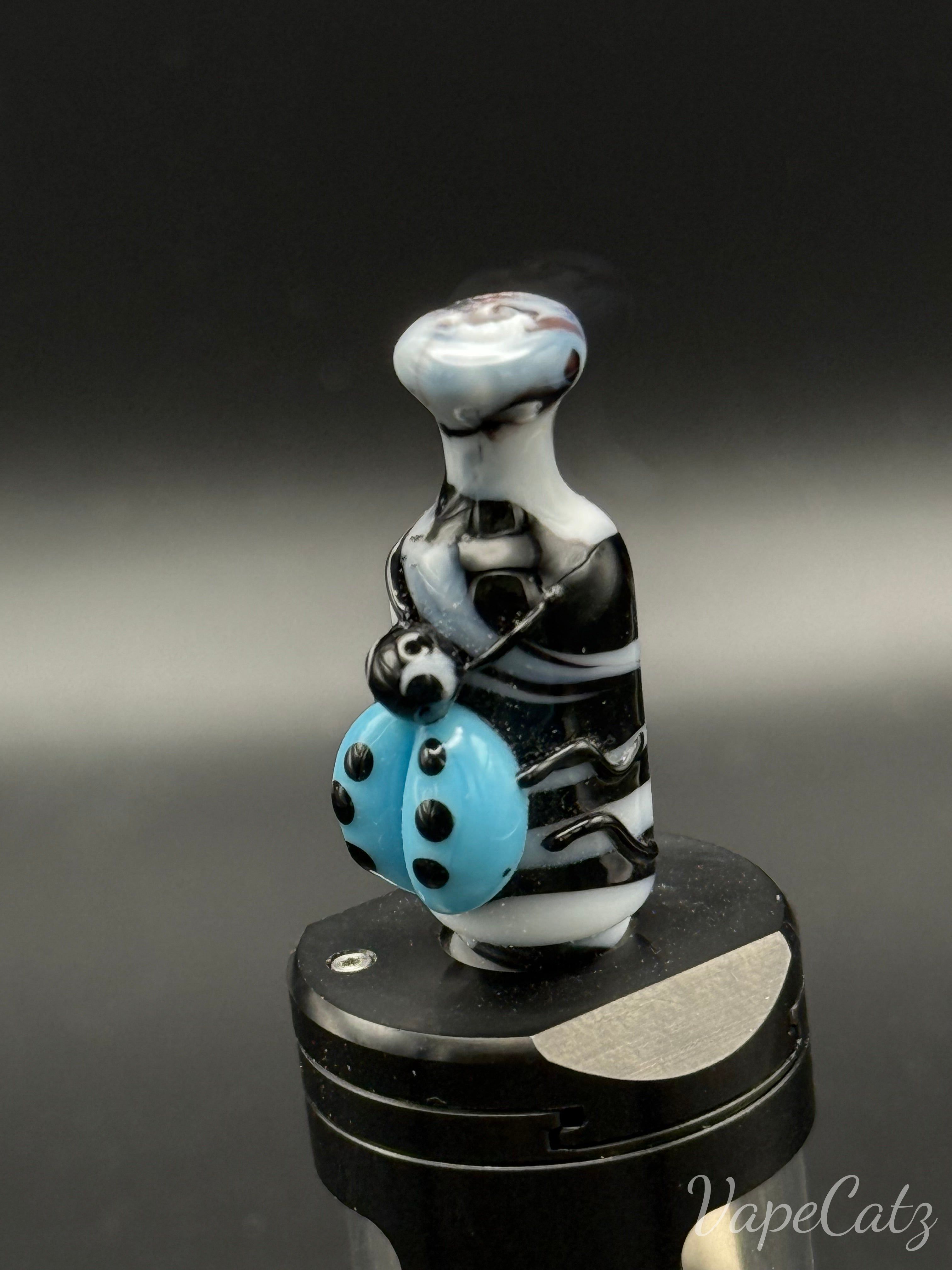 510 Fancy Glass with Lady Bug Drip Tip Y8 Vape Accessories 510 Replacement Tips Baby Blue