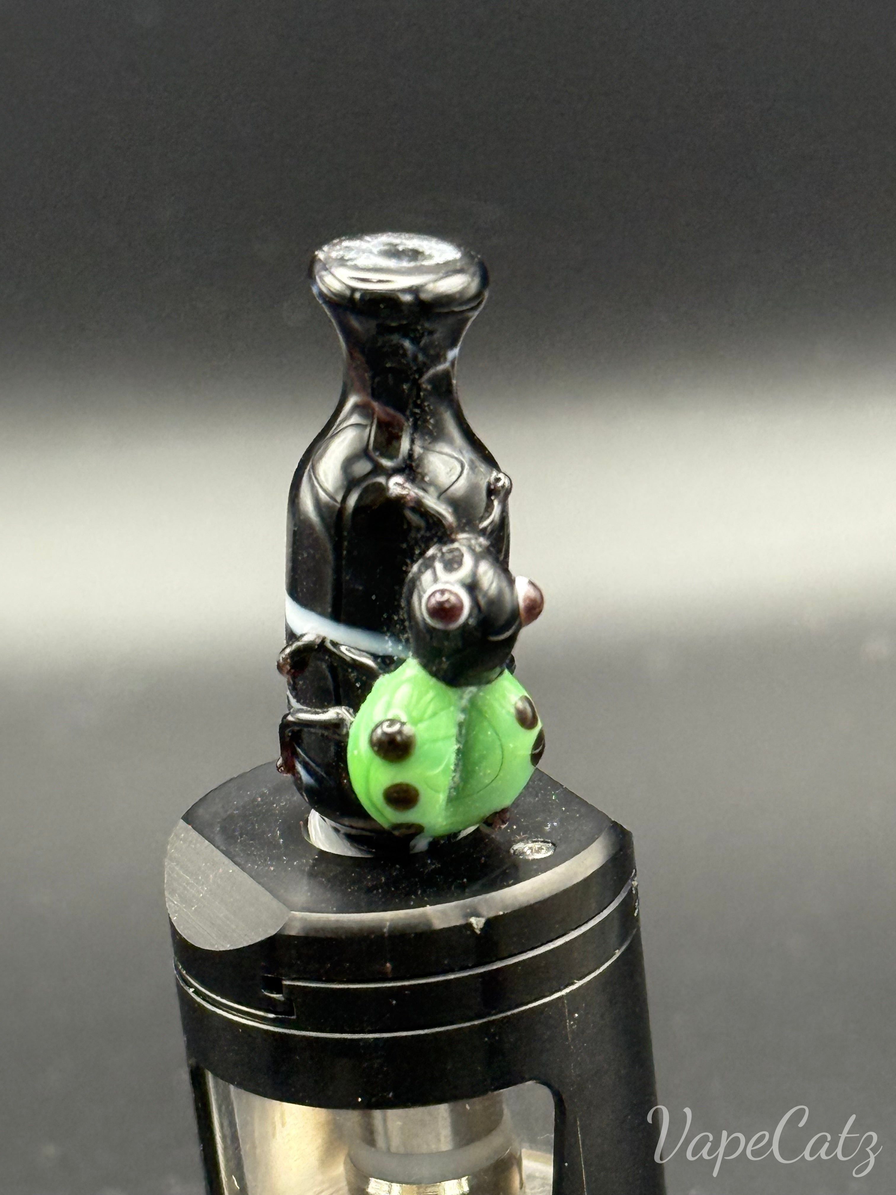 510 Fancy Glass with Lady Bug Drip Tip Y8 Vape Accessories 510 Replacement Tips Green