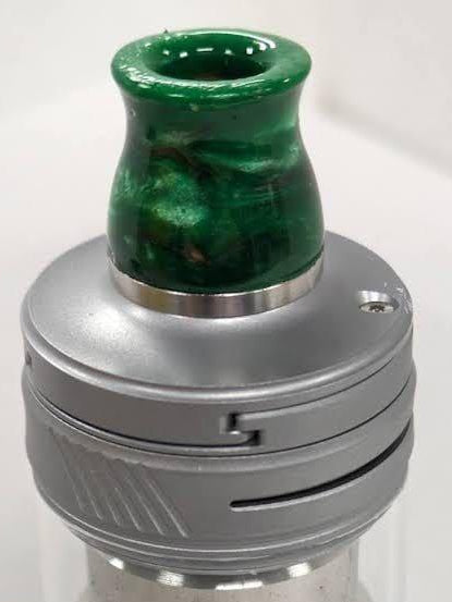 510 Flared Volcano Resin Tip 5YB1 Vape Accessories 510 Replacement Tips Green with Gold &Silver