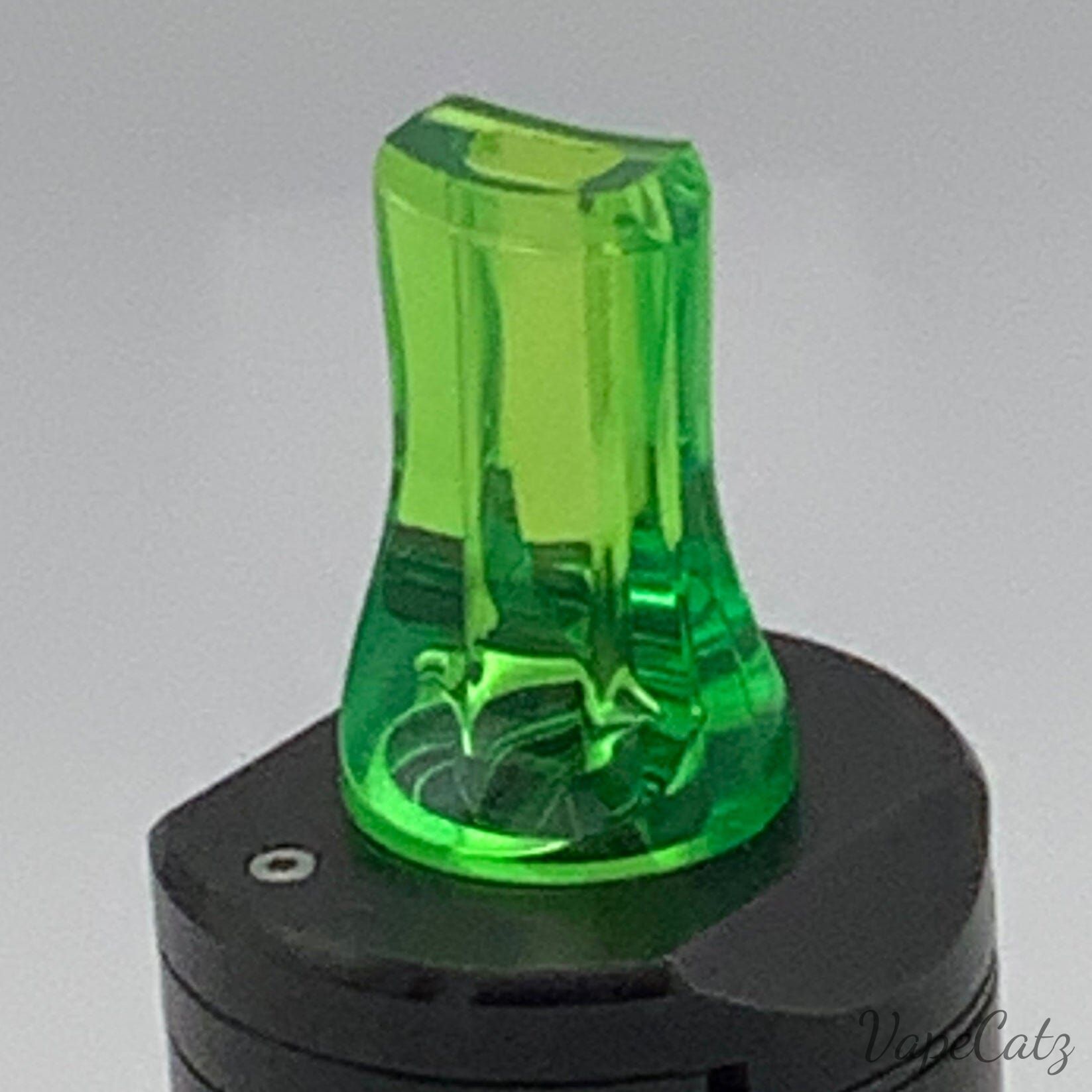 510 Flat Tip Cigar type drip tip - Set of 2 F15 Vape Accessories 510 Replacement Tips Light Green