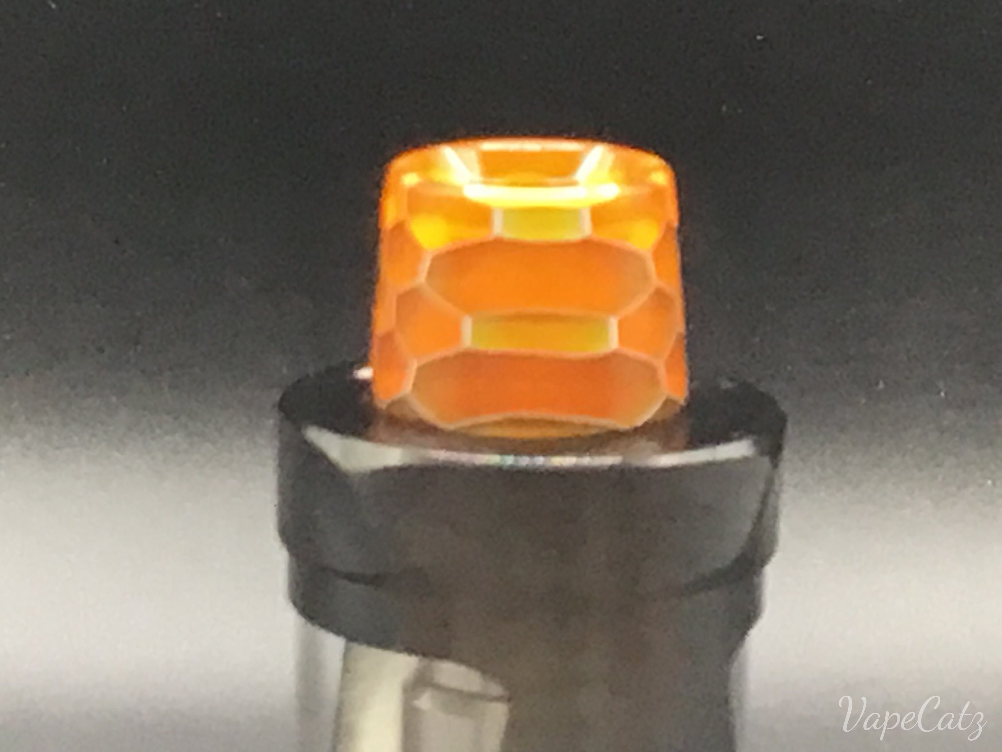 510 Large Honeycomb Wide Bore Drip Tip or Mouth Piece F5 Vape Accessories 510 Replacement Tips Burnt Orange
