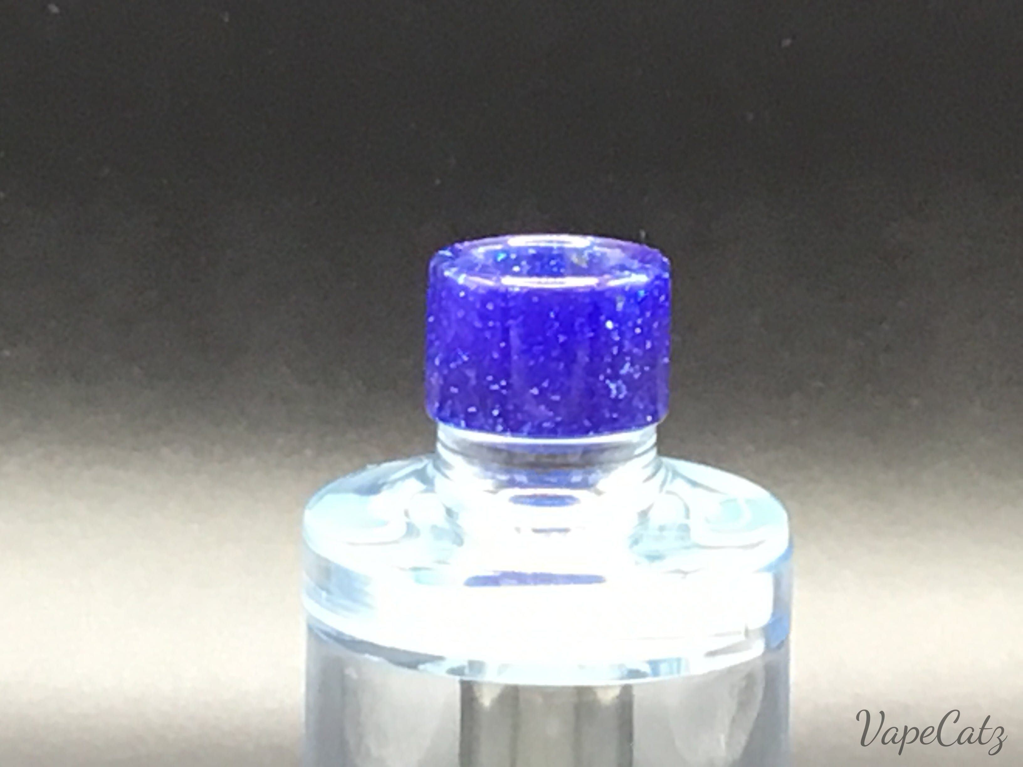510 Short Resin Wide Bore Tip 5YB3 Vape Accessories 510 Replacement Tips Bright Blue with Glitter