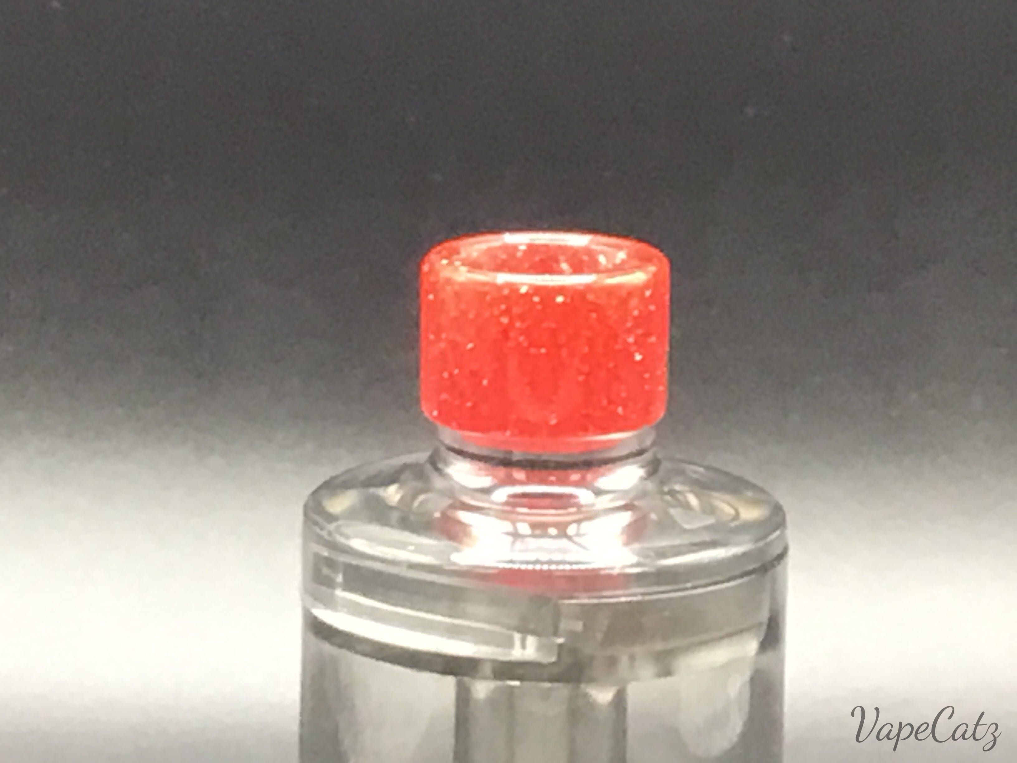 510 Short Resin Wide Bore Tip 5YB3 Vape Accessories 510 Replacement Tips Red with Glitter