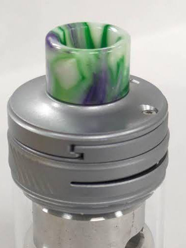 510 Short Resin Wide Bore Tip 5YB3 Vape Accessories 510 Replacement Tips White with Purple and Green Swirls