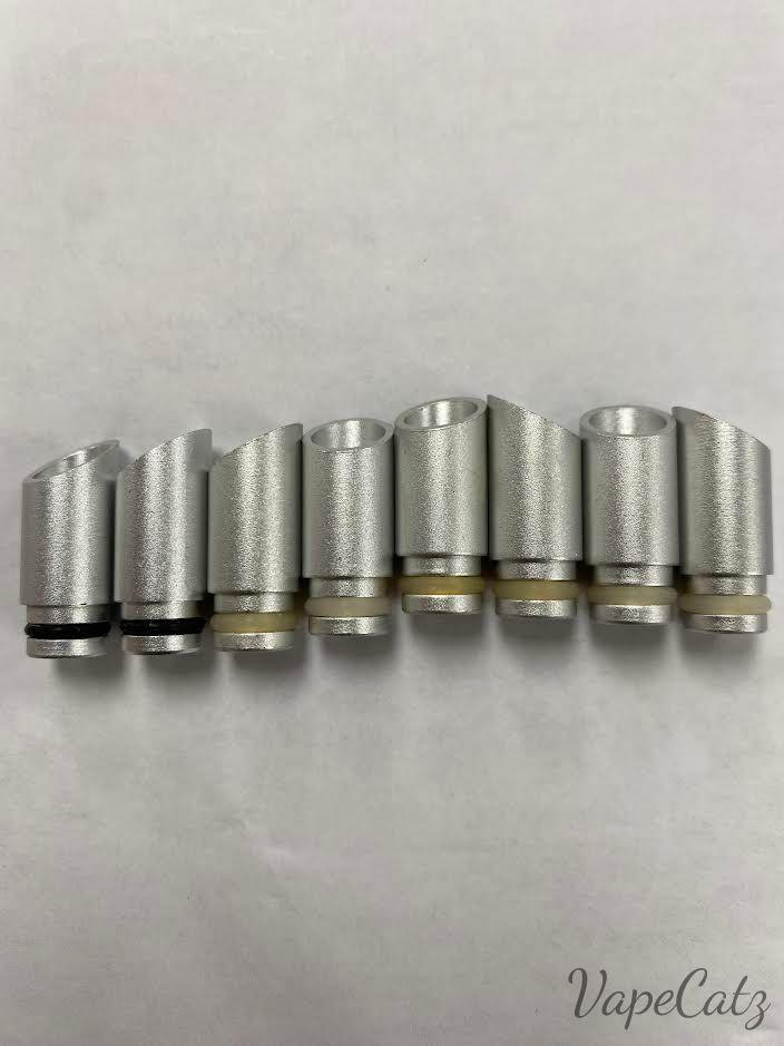 510 Slanted Muffler Aluminum Metal Tip C4 Vape Accessories 510 Replacement Tips Silver