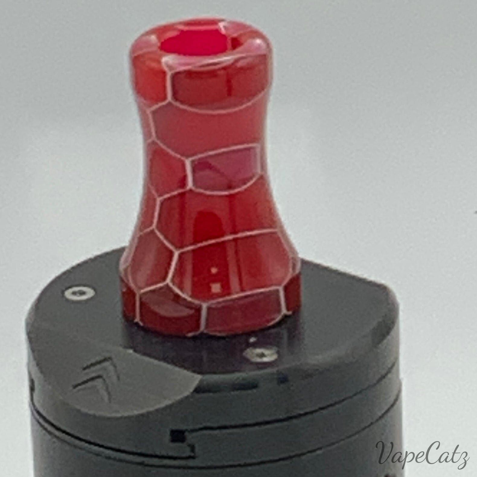 510 Slim Vase with snakeskin design Resin Drip Tip or Mouthpiece T17 Vape Accessories 510 Replacement Tips Red