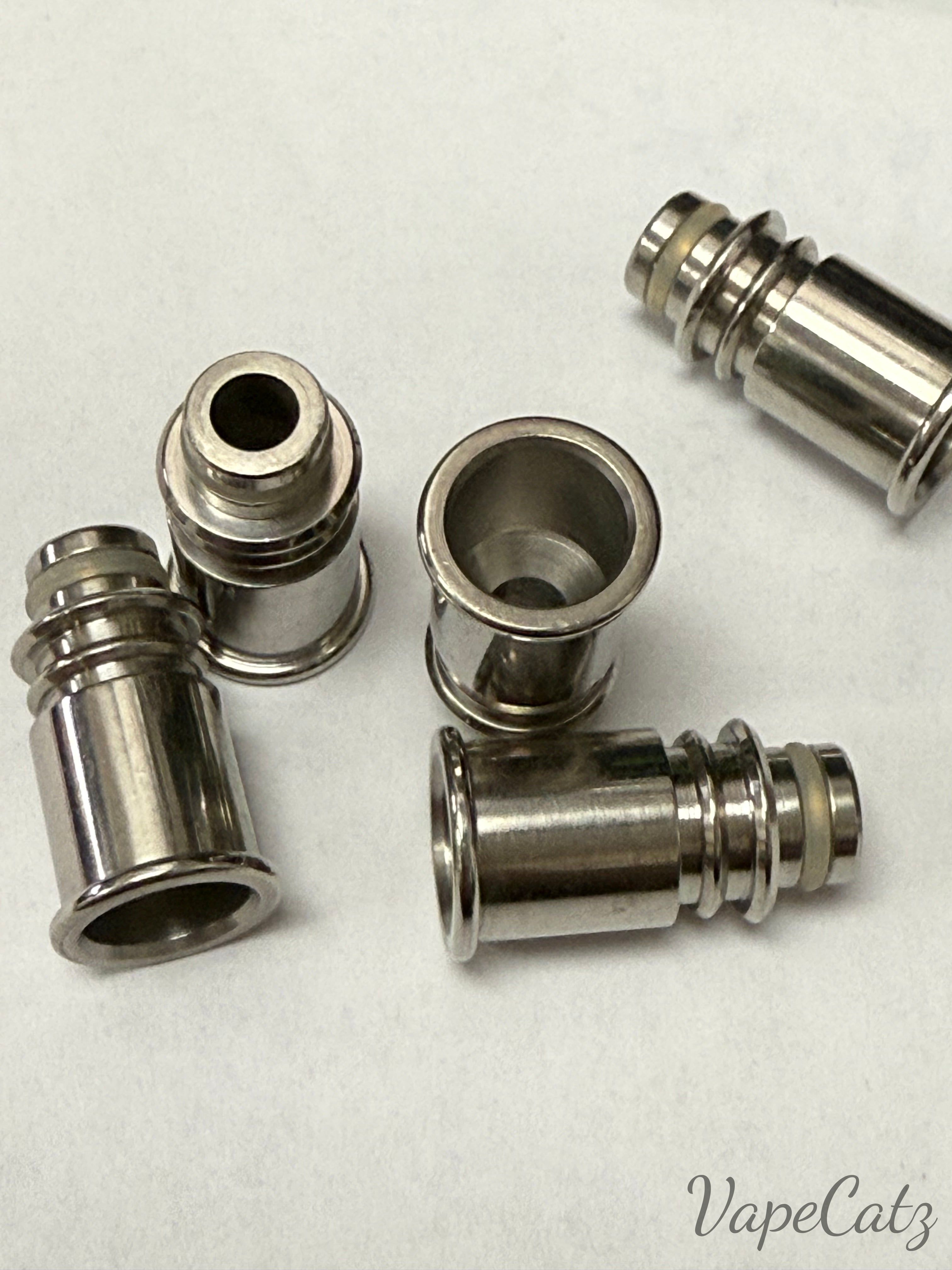 510 Stainless Steel Drip Tips Lots of Options! R2 Vape Accessories 510 Replacement Tips Wide Column w ribs