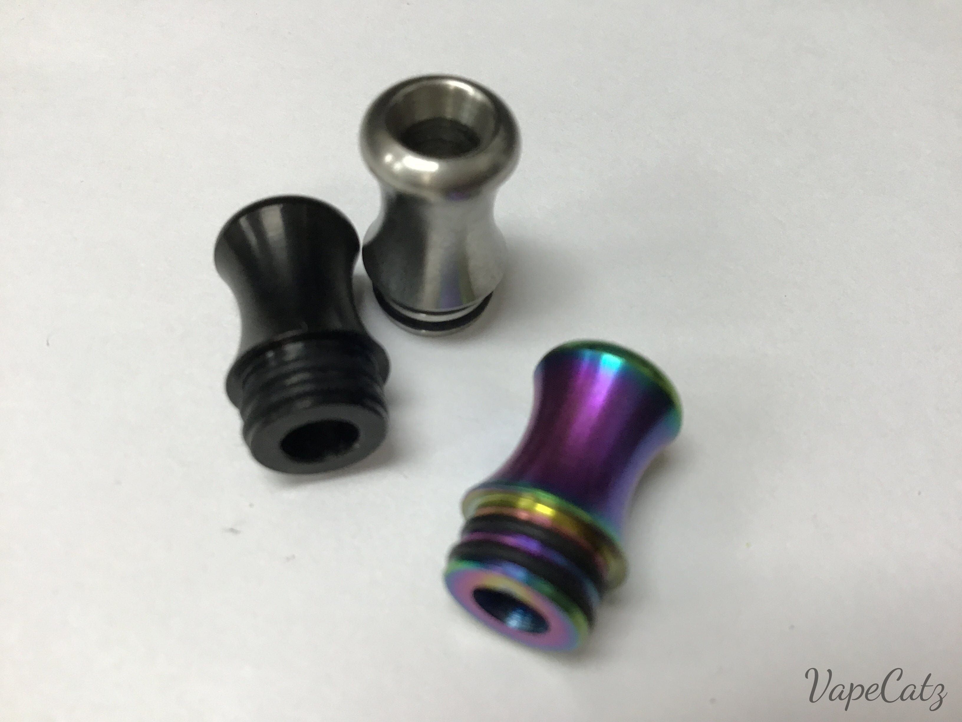 510 Stubby Slim Vase Metal Drip Tip or Mouthpiece F11 Vape Accessories 510 Replacement Tips
