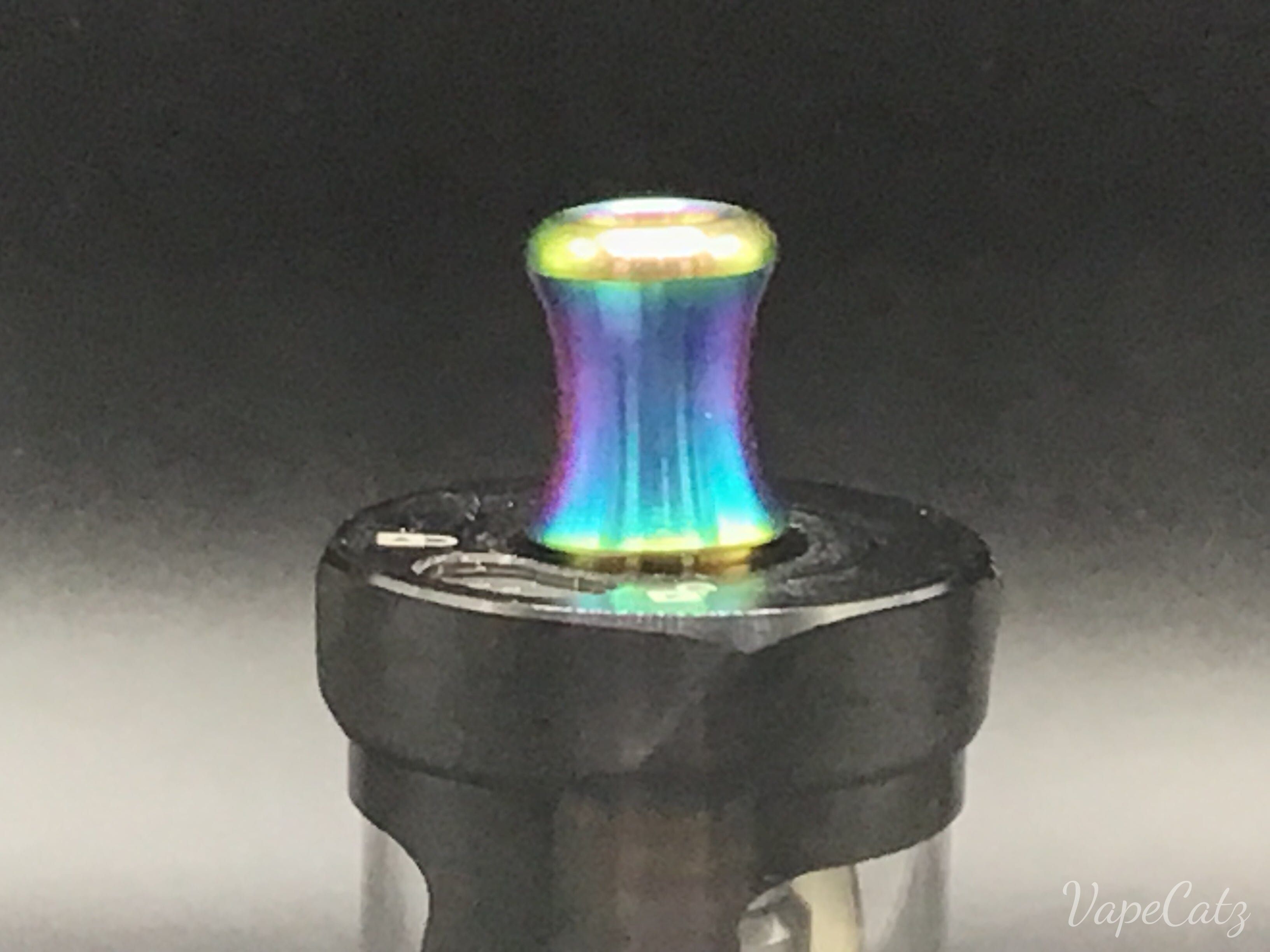 510 Stubby Slim Vase Metal Drip Tip or Mouthpiece F11 Vape Accessories 510 Replacement Tips Rainbow Chrome