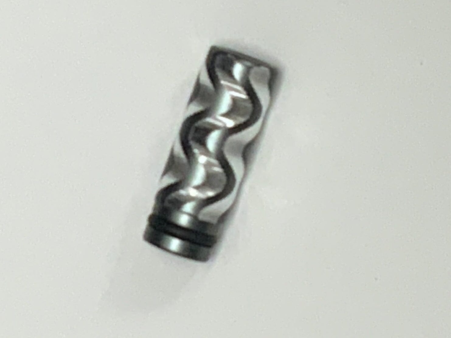510 Thin Tube with Engraved Patterns C2 Vape Accessories 510 Replacement Tips Silver Waves