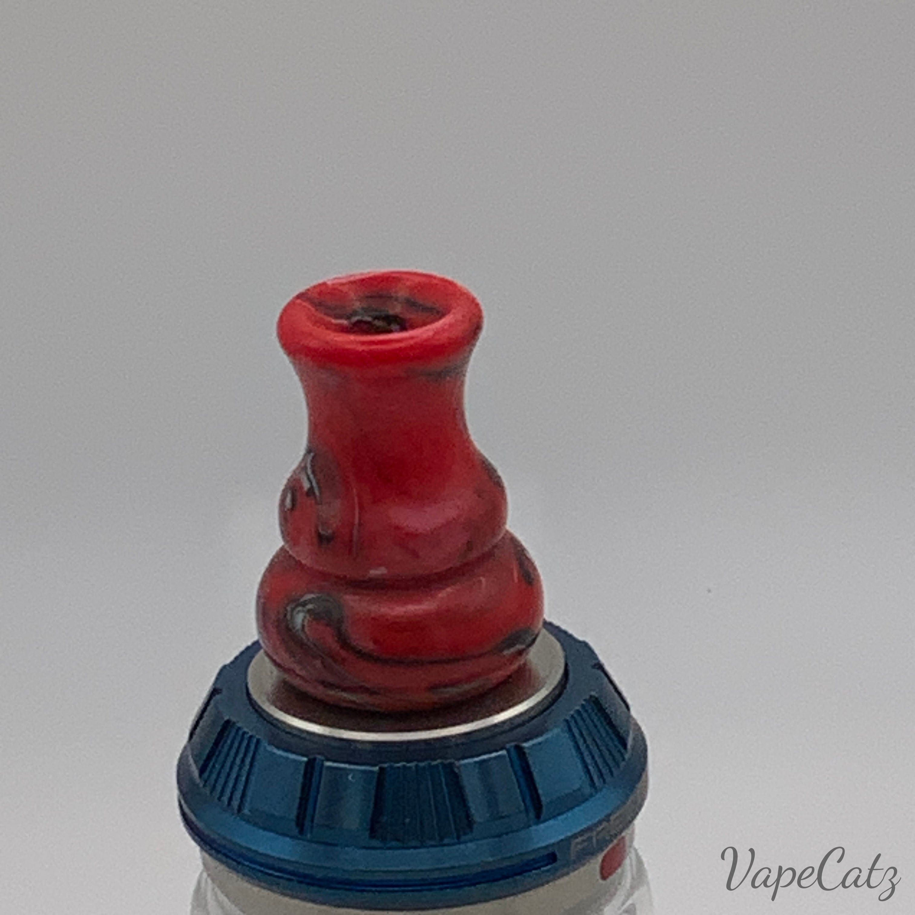 810 Bubble Resin Drip Tip or Mouthpiece Y1 Vape Accessories 810 Drip Tip Red