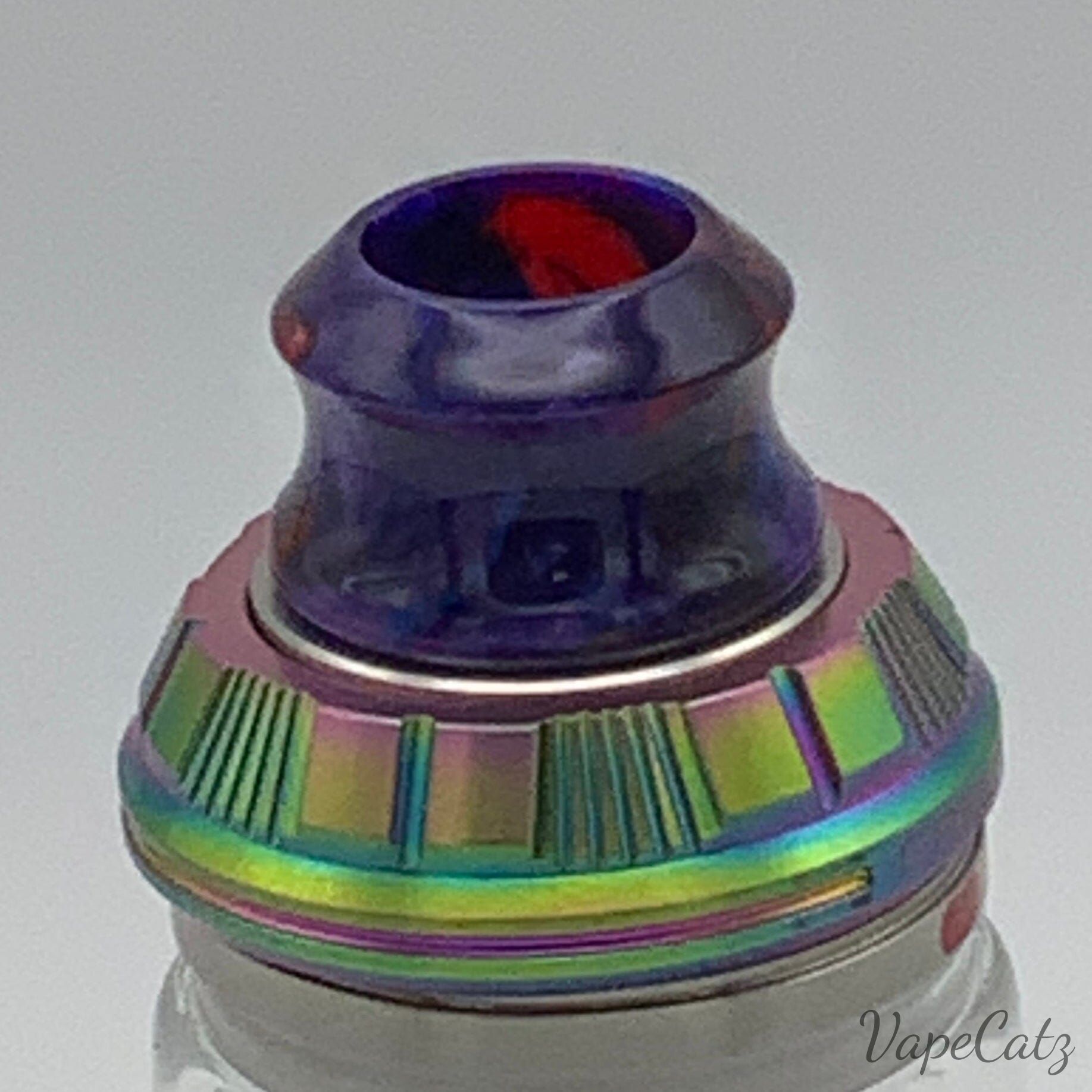 810 Concave Drip Tip, Super Comfy! YB4 Vape Accessories 810 Drip Tip Purple with Red and Blue Swirls