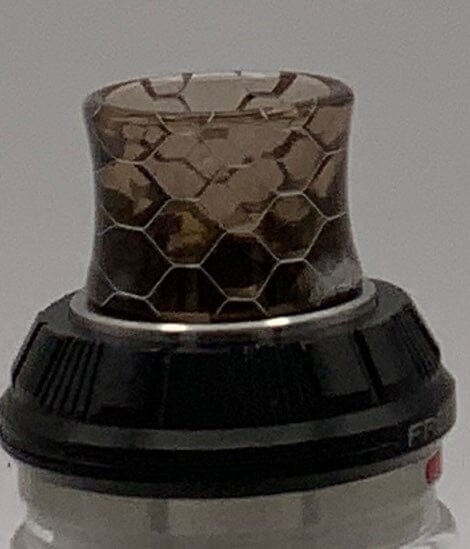 810 Drip Tip Concave and comfy - so many color options.. and more .. T12 Vape Accessories 810 Drip Tip Brown Cobra
