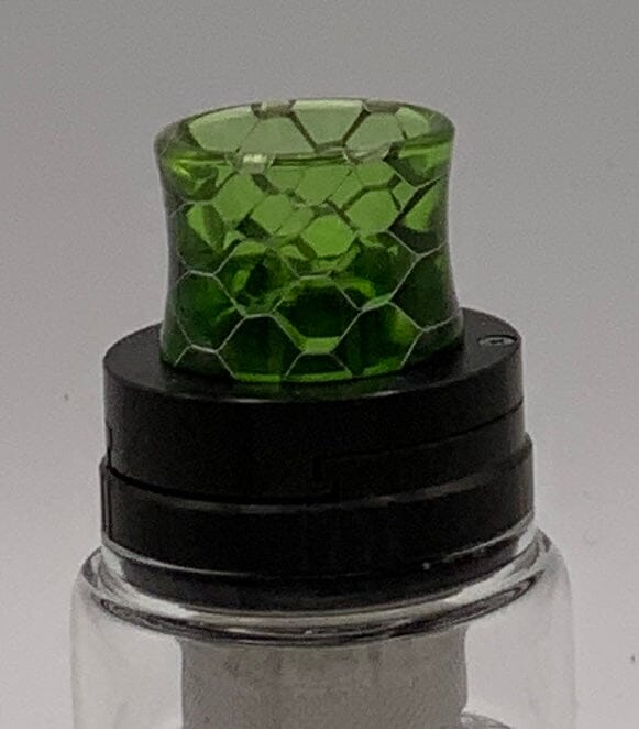 810 Drip Tip Concave and comfy - so many color options.. and more .. T12 Vape Accessories 810 Drip Tip Green Cobra