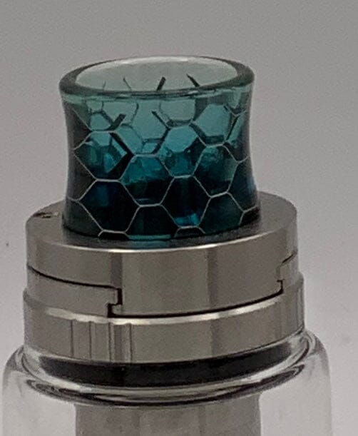 810 Drip Tip Concave and comfy - so many color options.. and more .. T12 Vape Accessories 810 Drip Tip Turquoise Cobra