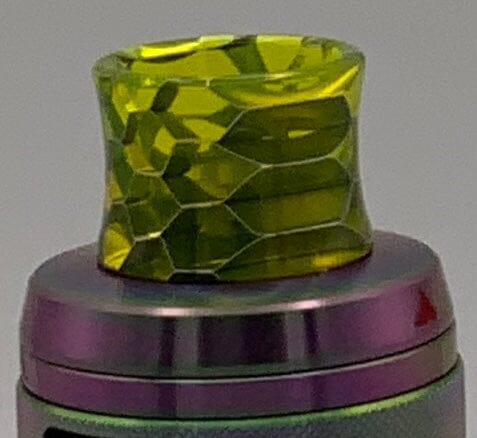 810 Drip Tip Concave and comfy - so many color options.. and more .. T12 Vape Accessories 810 Drip Tip Yellow Cobra