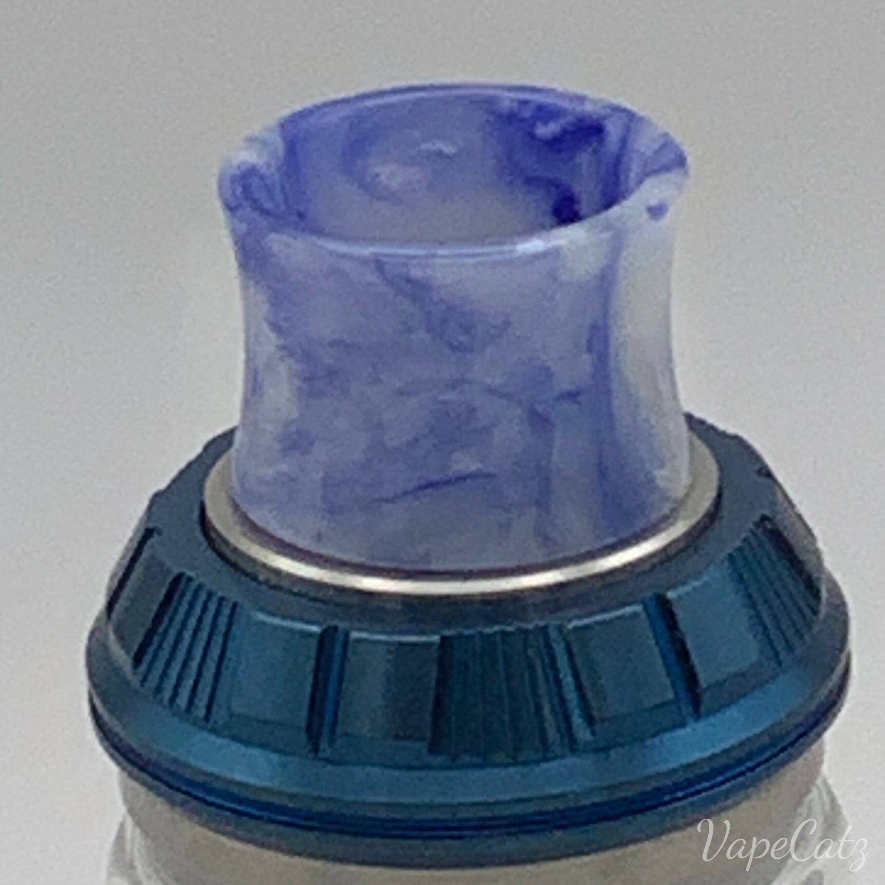 810 Drip Tip Concave and comfy - so many color options.... T23 Vape Accessories 810 Drip Tip White & Blue Swirls