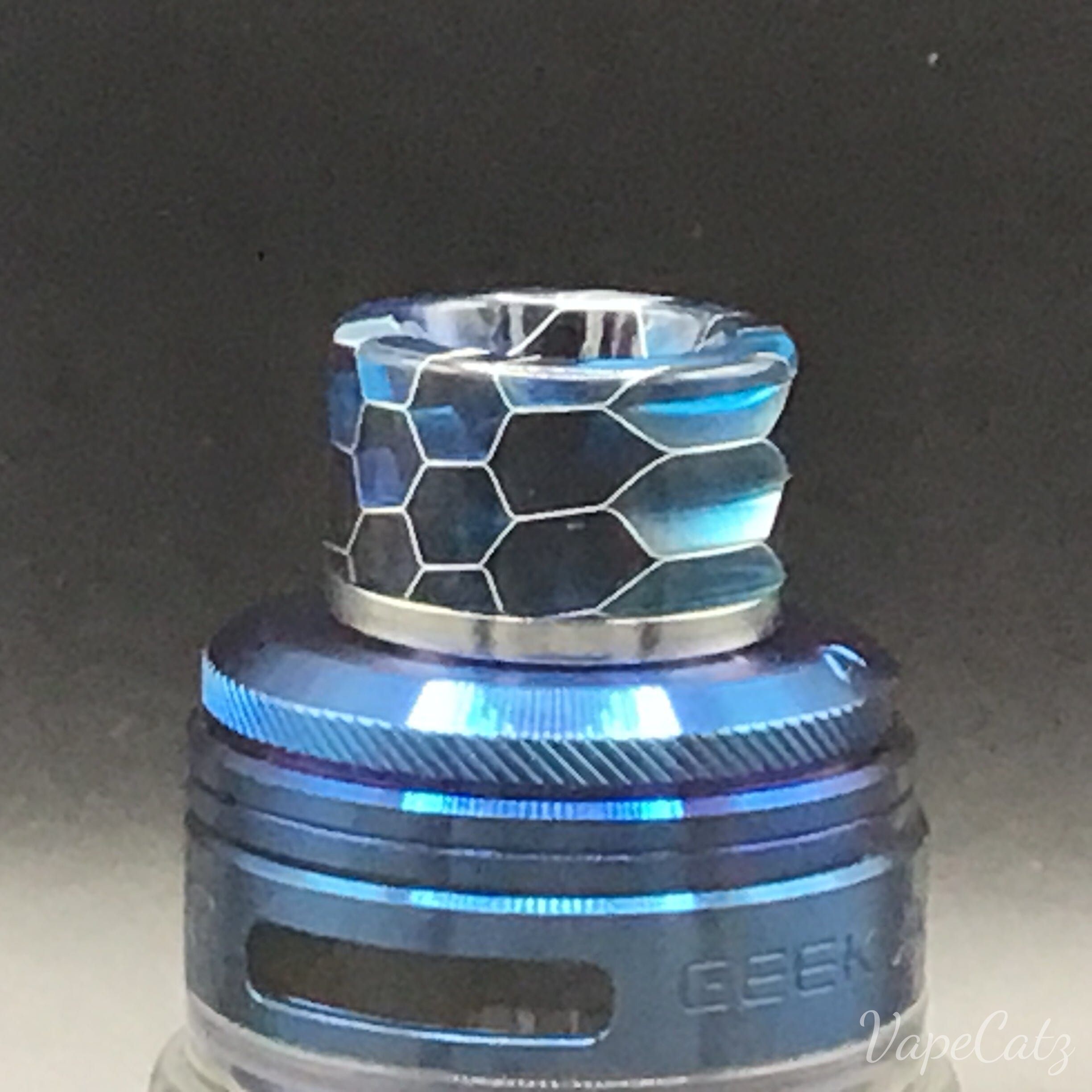 810 Drip Tip Stainless and Resin with Cobra design T9 Vape Accessories 810 Drip Tip Blue