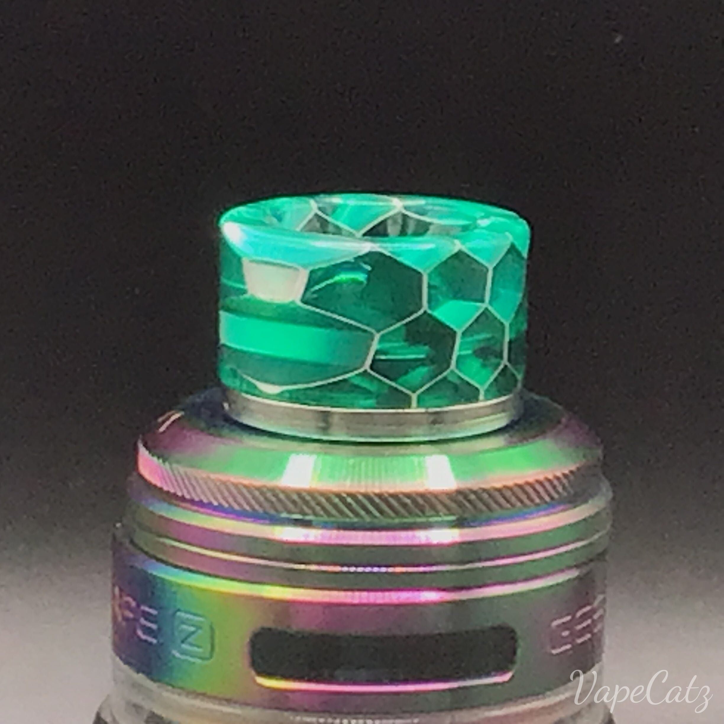 810 Drip Tip Stainless and Resin with Cobra design T9 Vape Accessories 810 Drip Tip Green