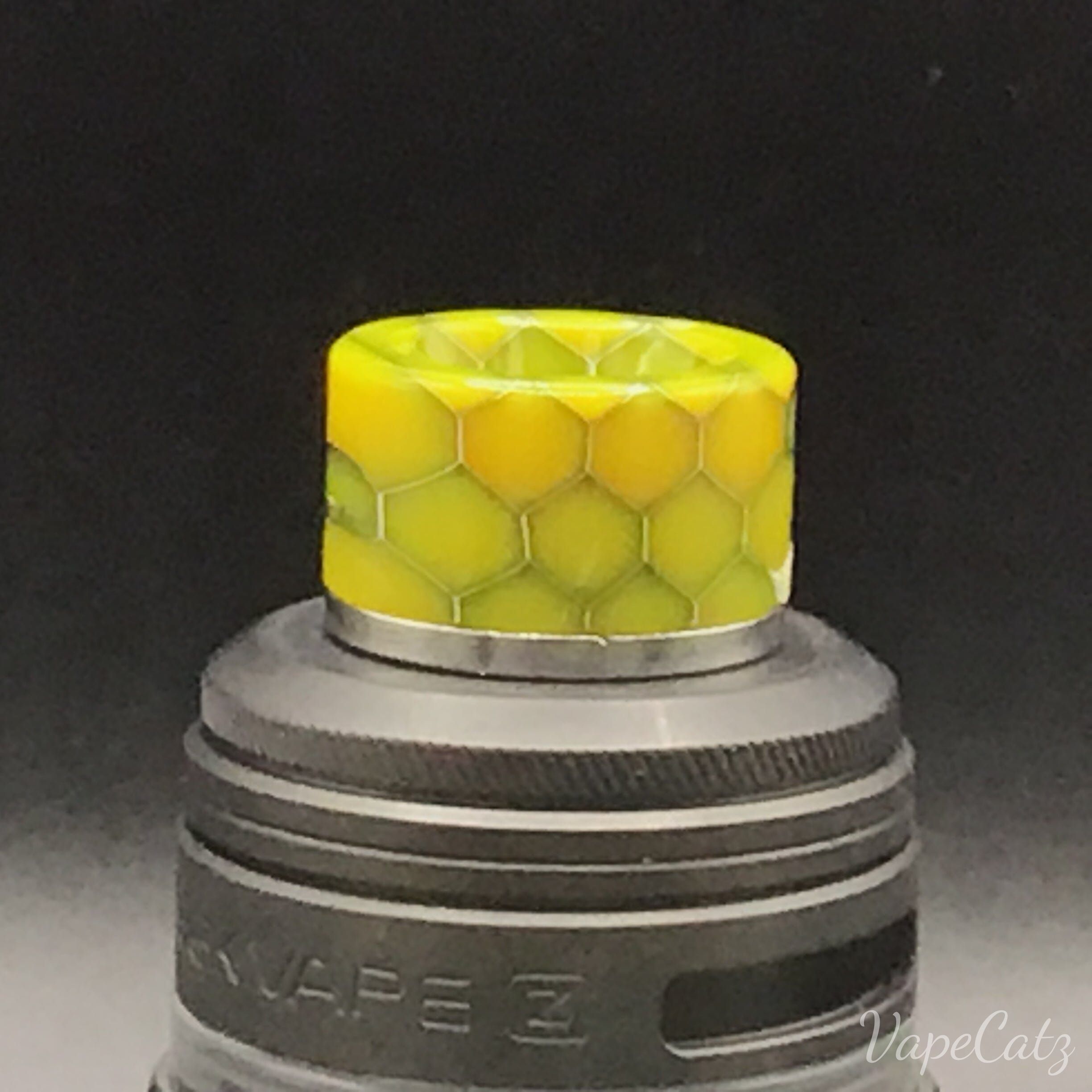 810 Drip Tip Stainless and Resin with Cobra design T9 Vape Accessories 810 Drip Tip Yellow