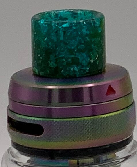 810 Drip Tip - Standard Wide Bore - Lots of Colors!! T16 Vape Accessories 810 Drip Tip Emerald Green with gold glitter