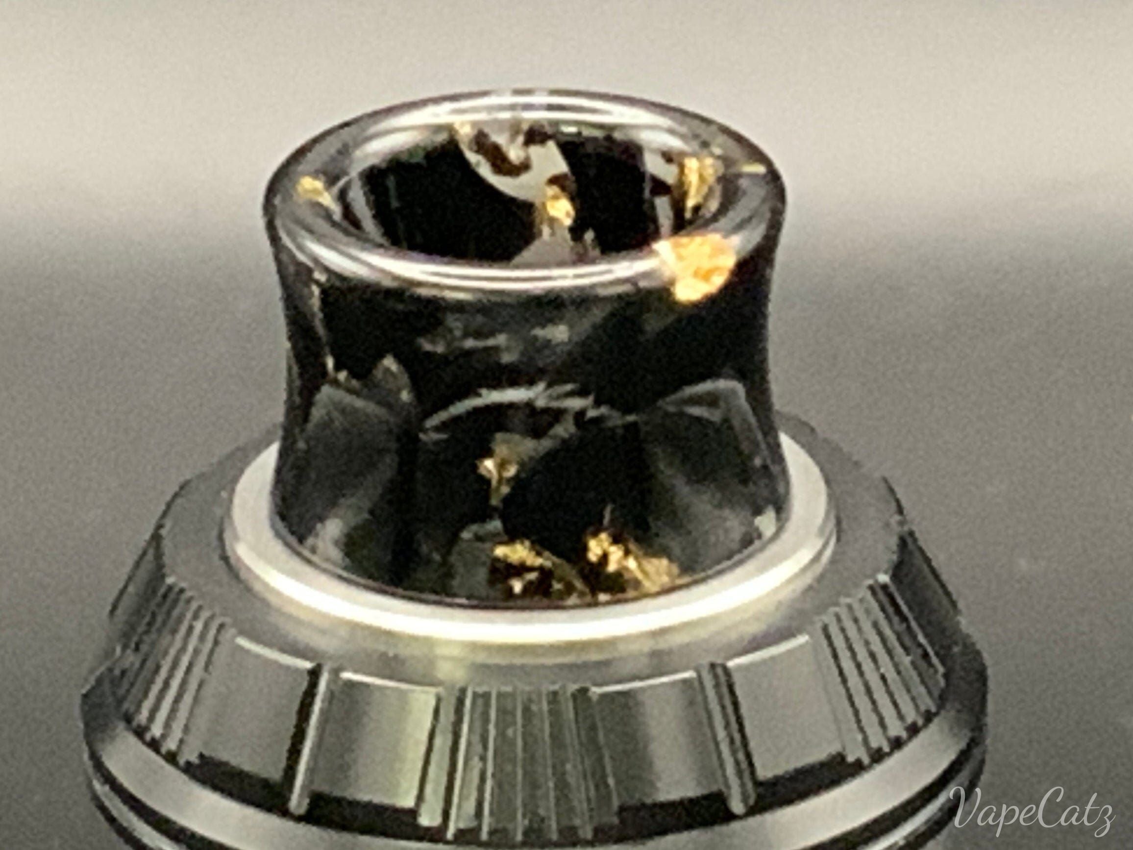 810 Drip Tip Wide Bore Concave Glittery Drip Tip or Mouth Piece T20 Vape Accessories 810 Drip Tip Black