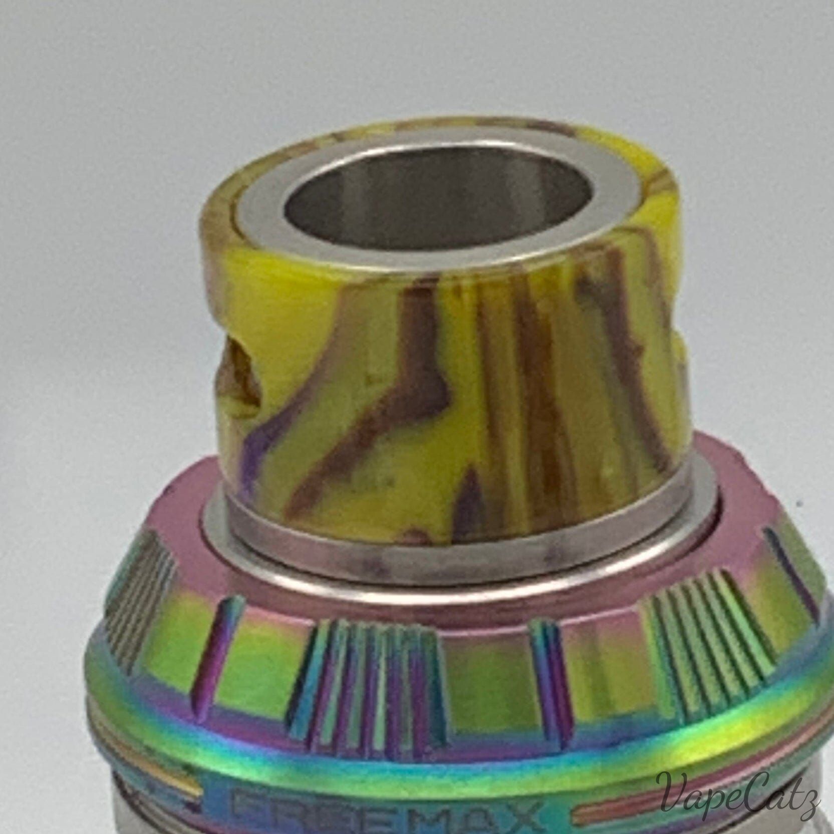 810 Epoxy Resin Drip Tip Great colors & Air Flow! T15 Vape Accessories 810 Drip Tip Yellow with Brown