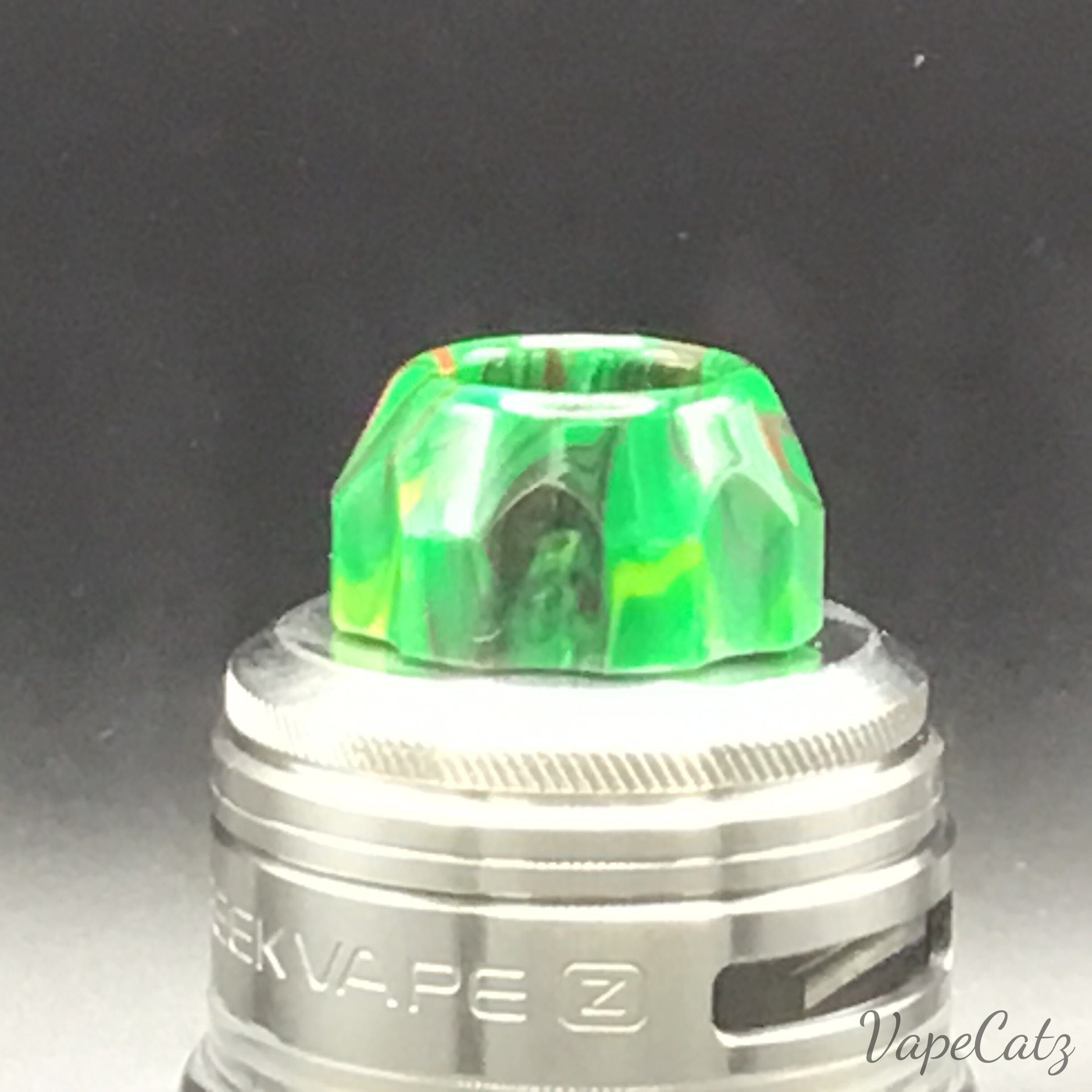 810 Gear Shaped Drip Tip or Mouth Piece, Really Comfy... T8 Vape Accessories 810 Drip Tip Green with Red / Yellow & Orange!