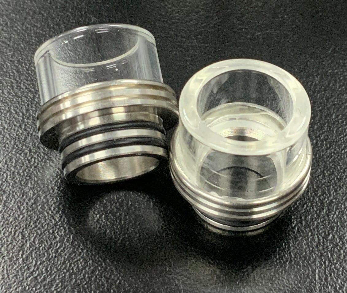810 Glass and Stainless Steel drip tip very wide bore V31 Vape Accessories 810 Drip Tip