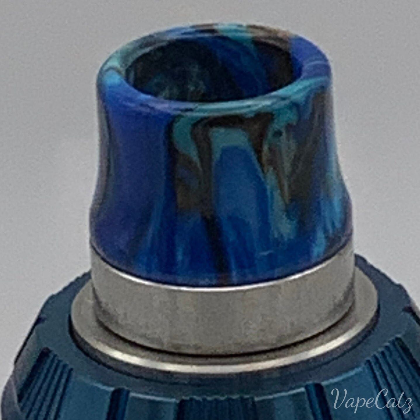 810 Resin Drip Tip Cone Tip With Anti Splash Screen Y2 Vape Accessories 810 Drip Tip Purple with Teal Swirl