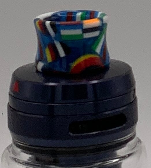 810 Resin Drip Tip - Geometric Fanatics Only! So many options! V21 Vape Accessories 810 Drip Tip Normal Concave Wide Bore Blue Mix