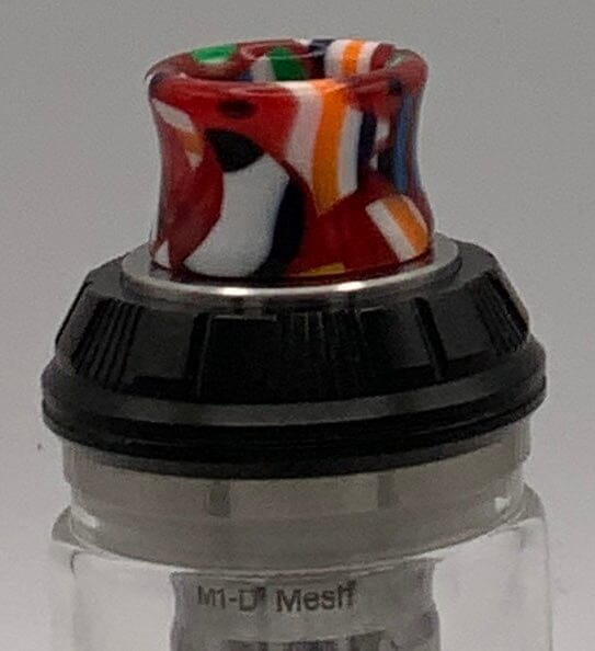 810 Resin Drip Tip - Geometric Fanatics Only! So many options! V21 Vape Accessories 810 Drip Tip Normal Concave Wide Bore Red Mix