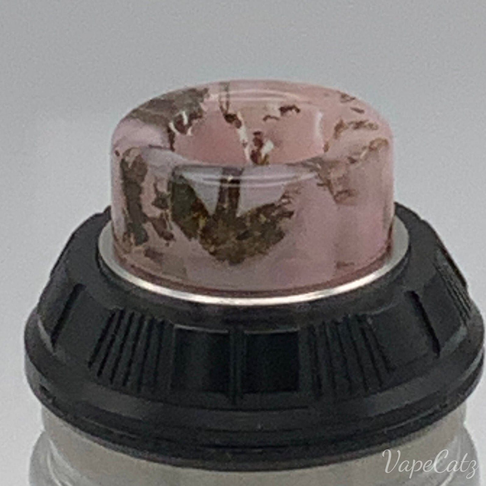 810 Resin Drip Tip Short & Stubby & Thick T21 Vape Accessories 810 Drip Tip Pink with gold flakes