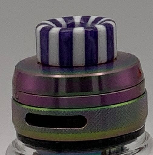 810 Resin Short & Stripey... like a candy cane... but better V25 Vape Accessories 810 Drip Tip Navy Blue