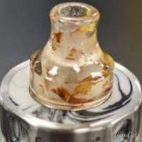 810 Semi Clear with Red Flakes Funnel Tip CB10 Vape Accessories 810 Drip Tip