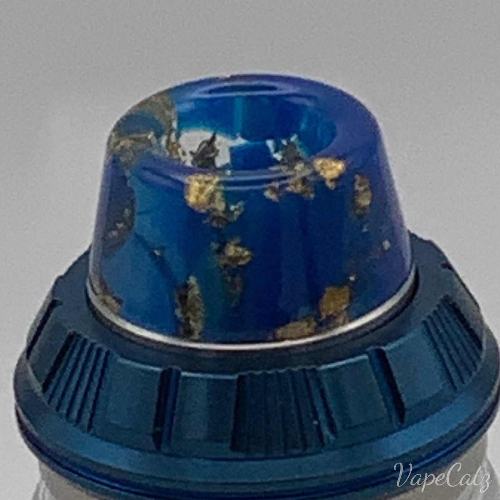 810 Short Resin Drip Tip C6 Vape Accessories 810 Drip Tip Blue with Gold veins