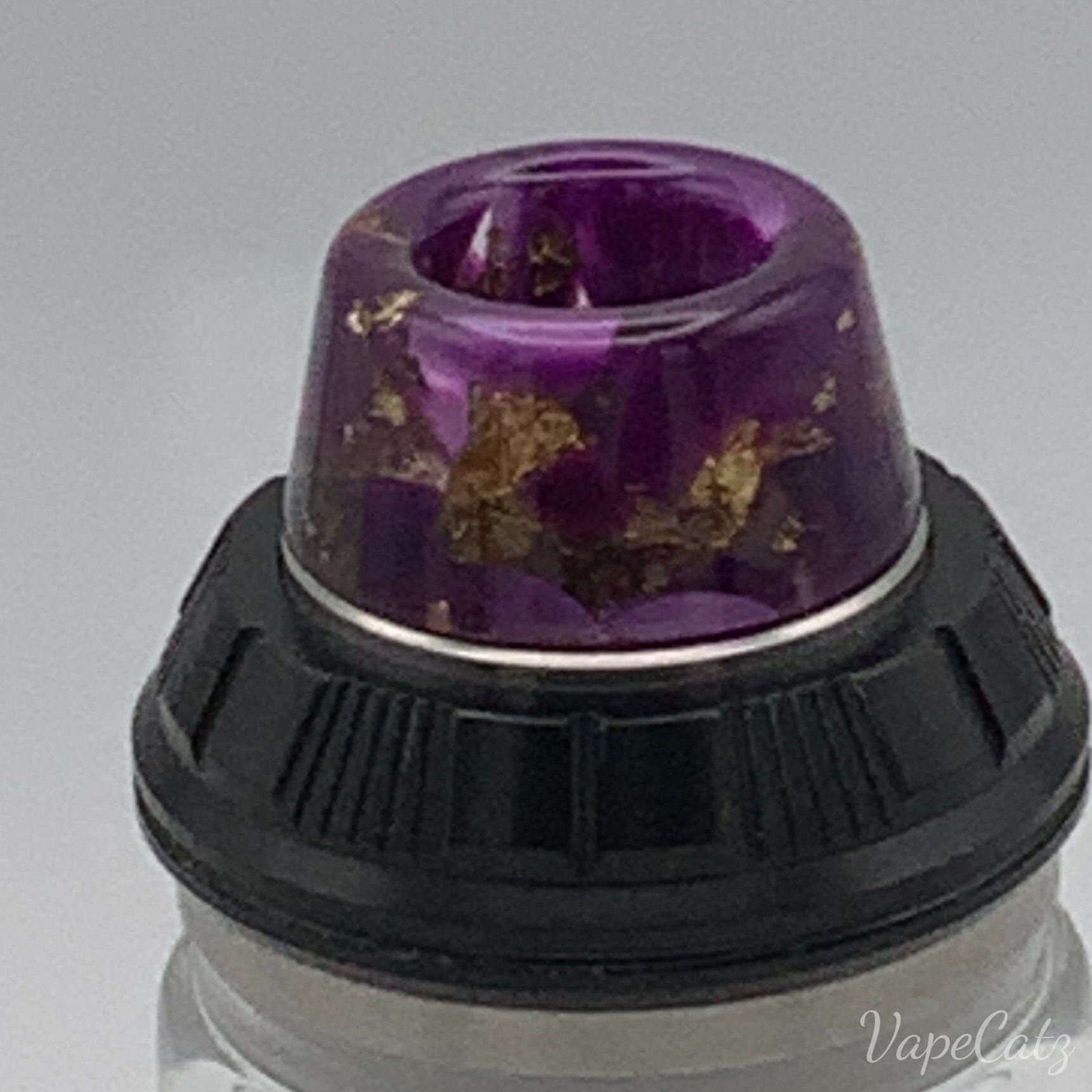 810 Short Resin Drip Tip C6 Vape Accessories 810 Drip Tip Purple with Gold veins