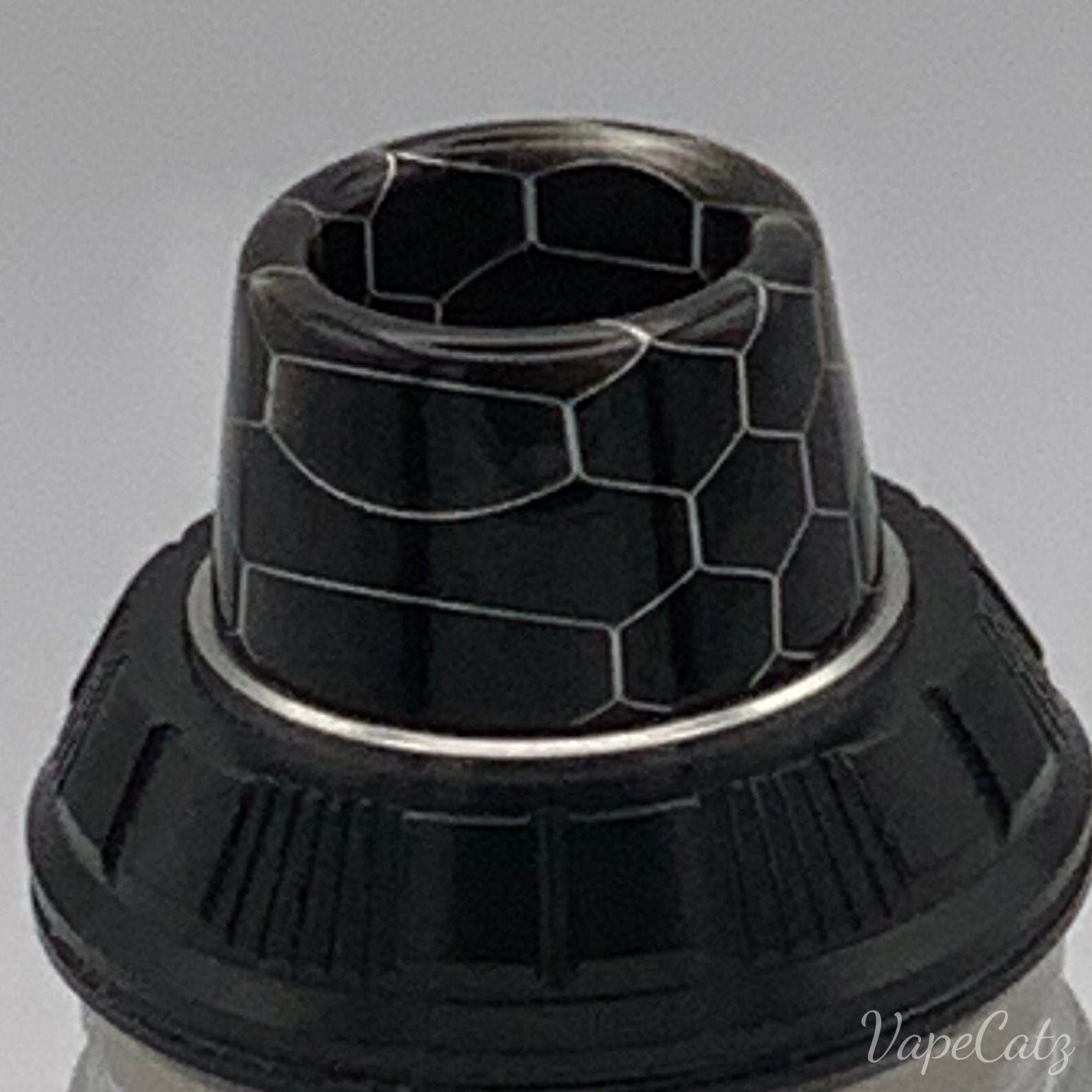 810 Short Resin Volcano Tip With Honeycomb Pattern CB9 Vape Accessories 810 Drip Tip Black
