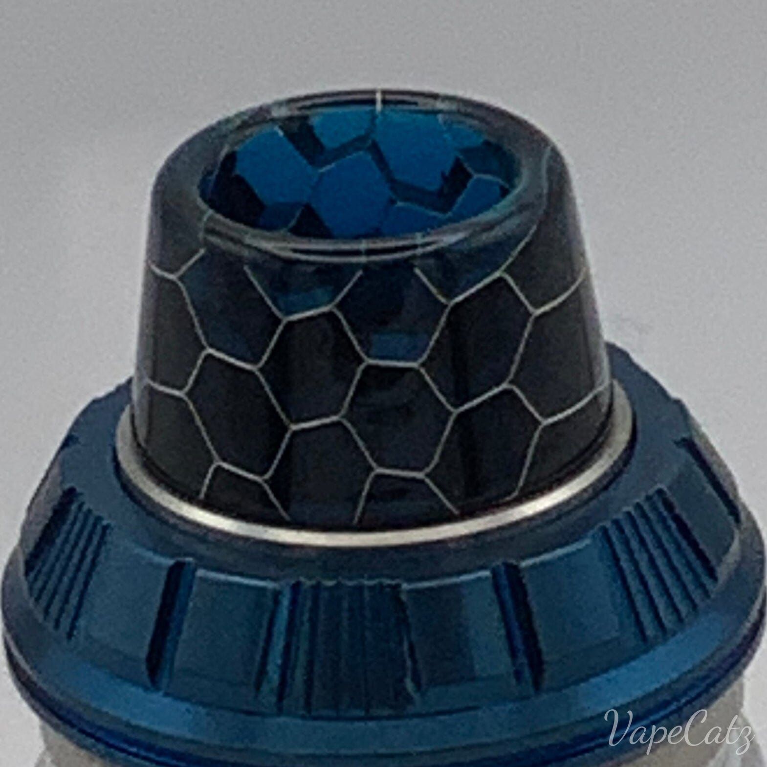 810 Short Resin Volcano Tip With Honeycomb Pattern CB9 Vape Accessories 810 Drip Tip Dark Sky Blue