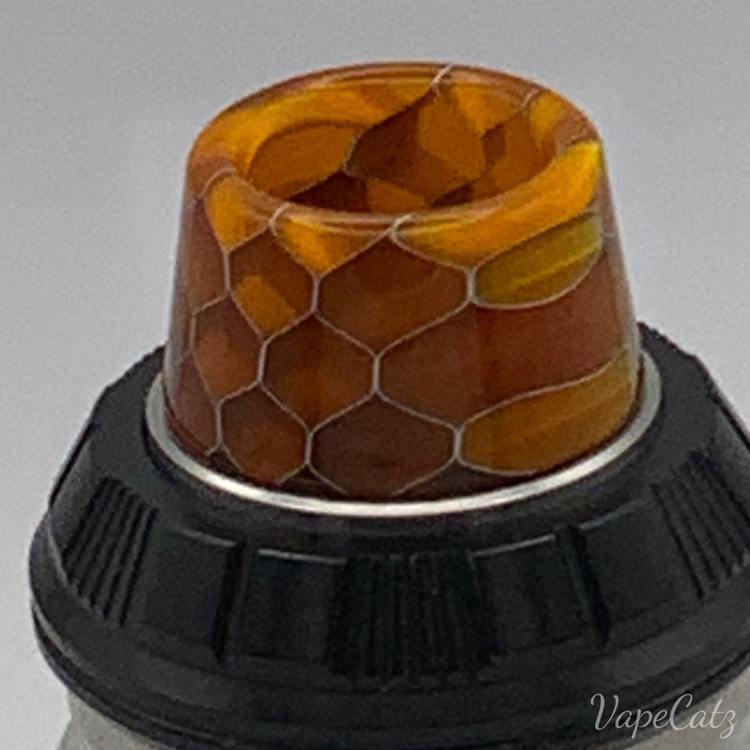 810 Short Resin Volcano Tip With Honeycomb Pattern CB9 Vape Accessories 810 Drip Tip Orange