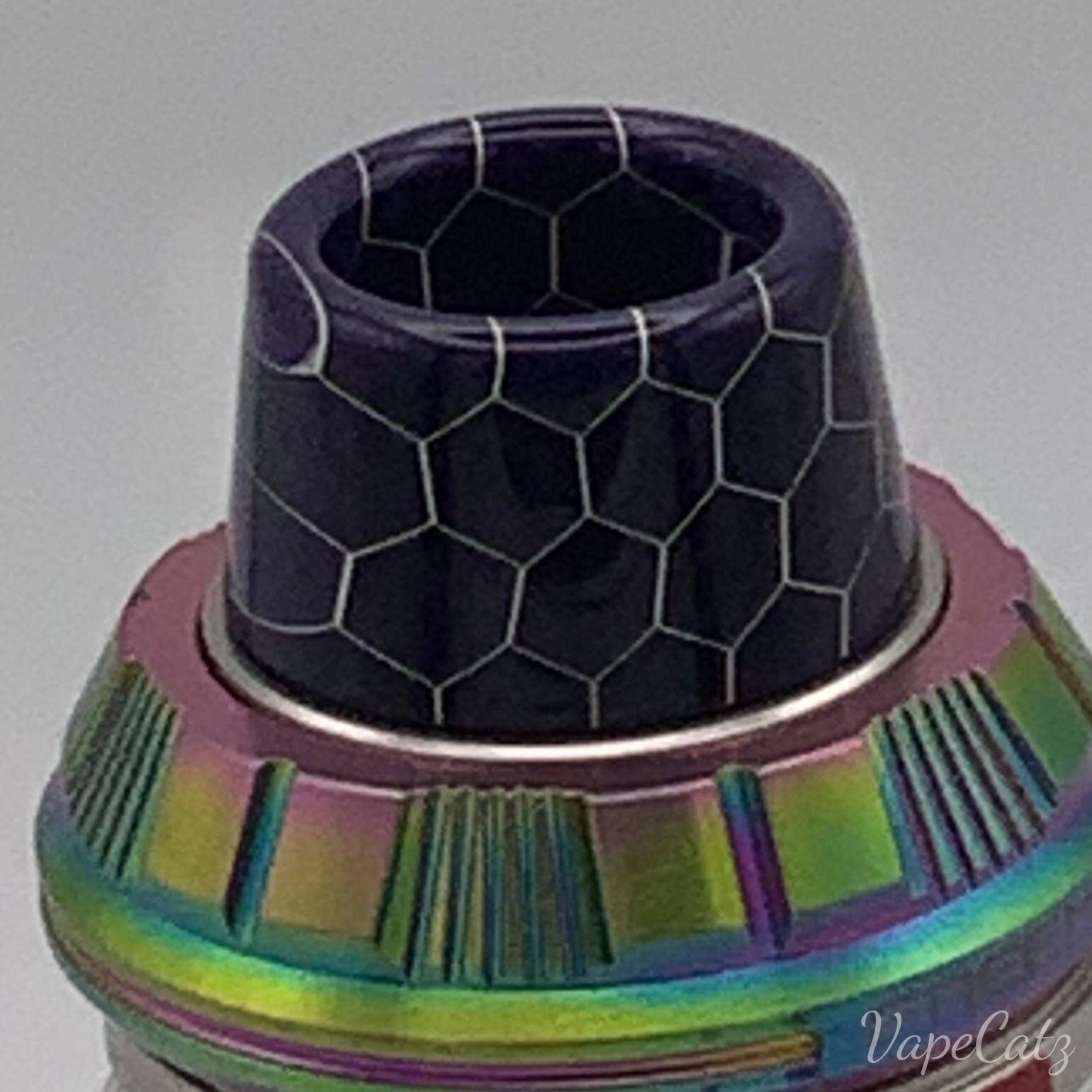 810 Short Resin Volcano Tip With Honeycomb Pattern CB9 Vape Accessories 810 Drip Tip Purple
