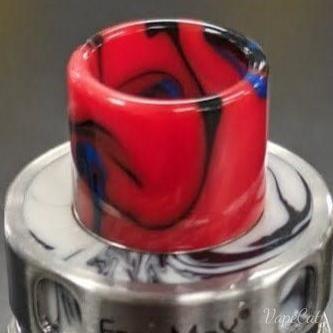 810 Standard Wide-Bore Drip Tip - and more colors! YB3 810 Drip Tip Red with Blue and Black Swirls