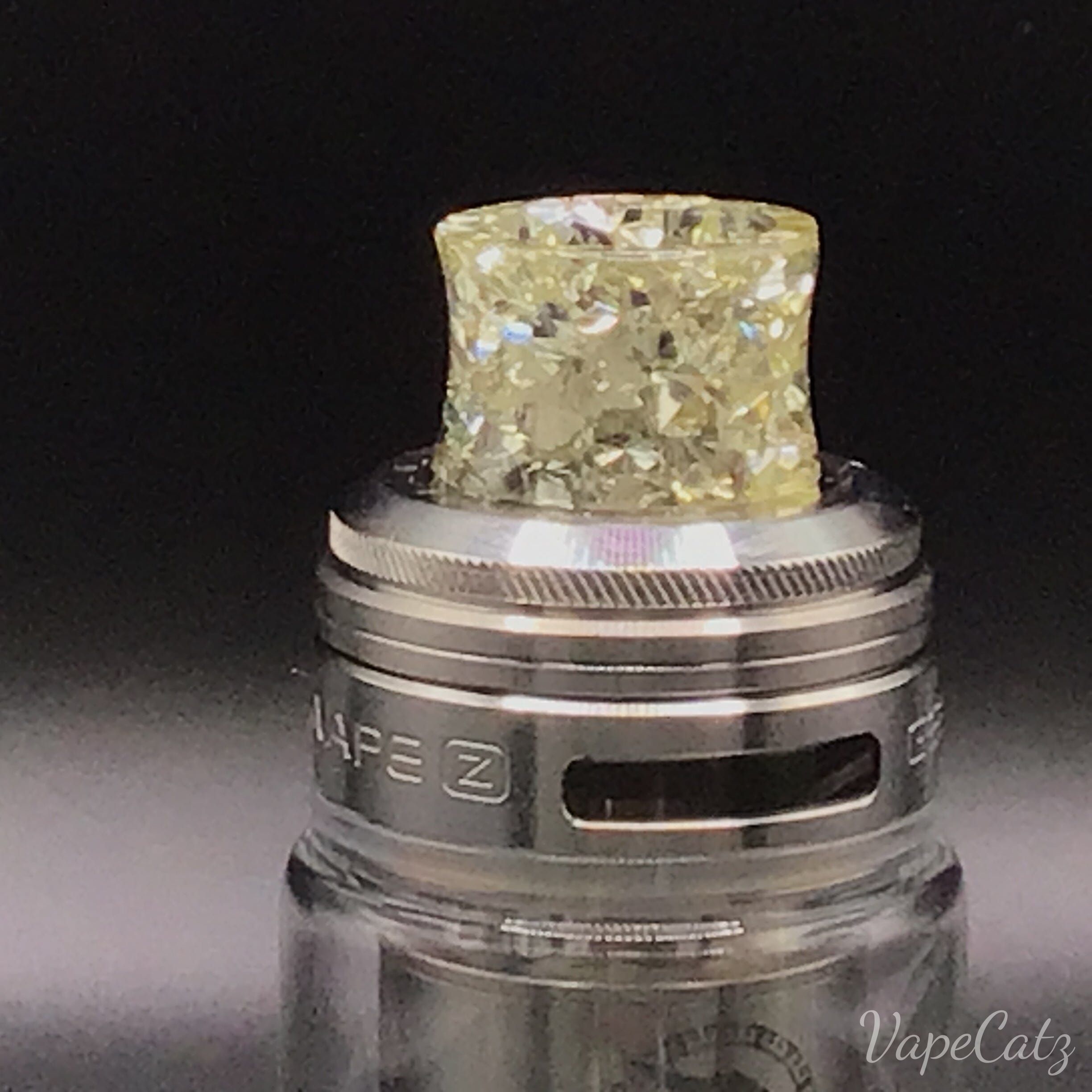 810 Standard Wide-Bore Drip Tip - and more colors! YB3 810 Drip Tip Silver / Clear with Silver Flakes