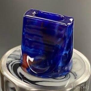 810 Whistle Tip Replacement Mouthpiece YB1 Vape Accessories 810 Drip Tip Blue with Red and Purple Swirls