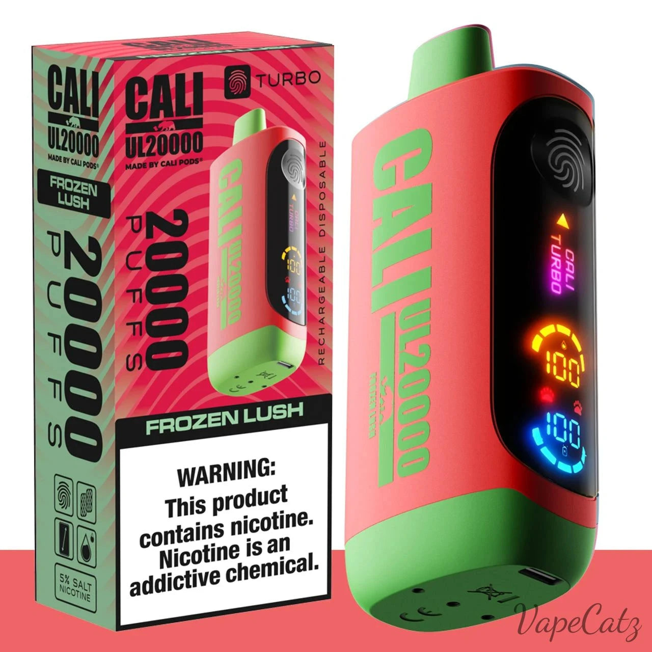 Cali UL20000 Turbo Disposable Wicked & Vivi's House Frozen Lush