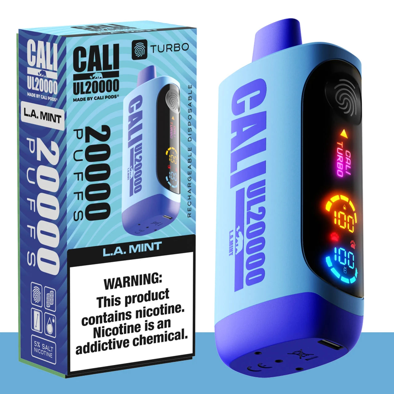 Cali UL20000 Turbo Disposable Wicked & Vivi's House L.A Mint